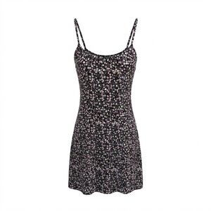 H&M Divided Floral Mini Dress Size XS Y2K Cottagecore Festival 90s Slip Grunge